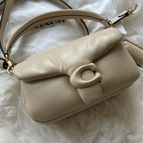 Coach Pillow Tabby 18 Ivory - Picture 3 of 11